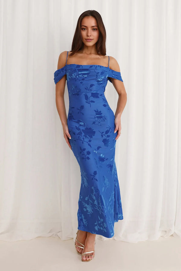Good Fun Off Shoulder Maxi Dress