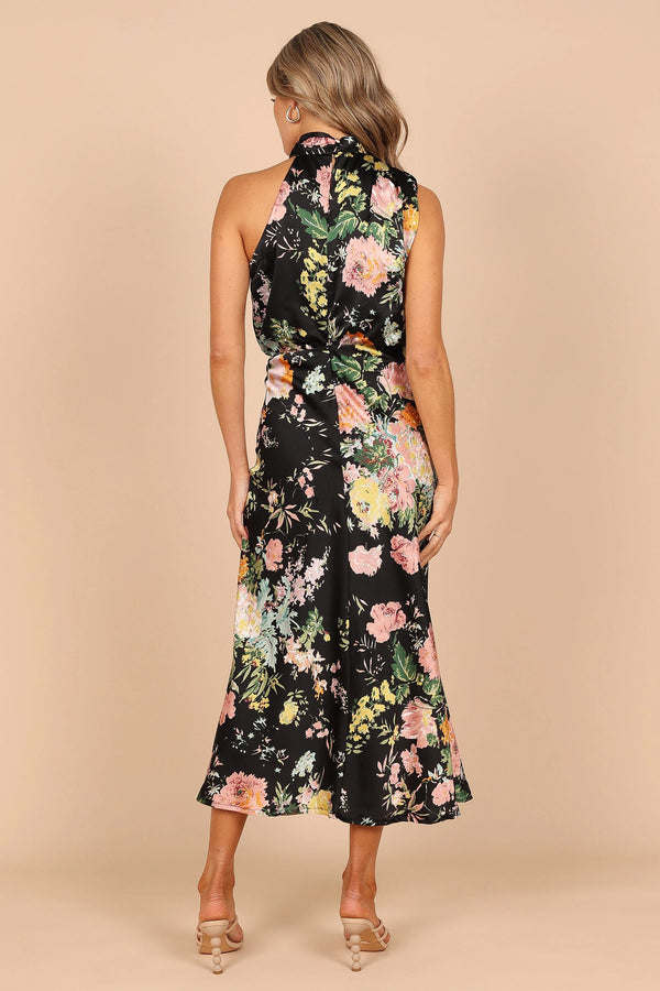 Anabelle Halter Neck Midi Dress