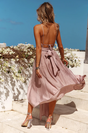 Stop Motion Maxi Dress Pink